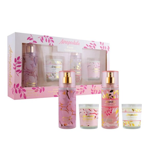 Aeropostale Other - Aeropostale 4pc gift set ladies floral candles and body spray fragrances